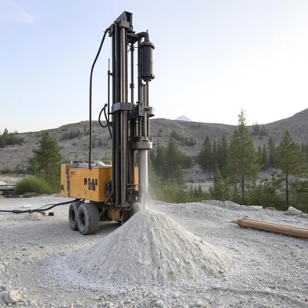 Barite drilling mud